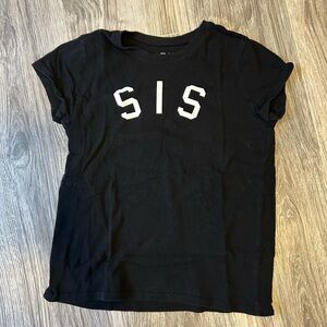 The Children's Place Black Top with White Logo